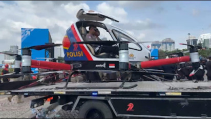 POLRI Siapkan Transformasi Patroli Udara Lewat Teknologi EHang 216-S