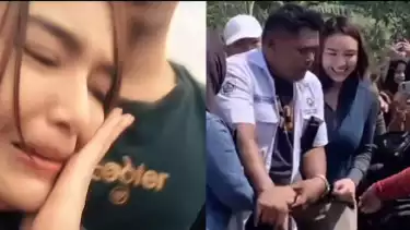 Amanda Manopo di lokasi syuting