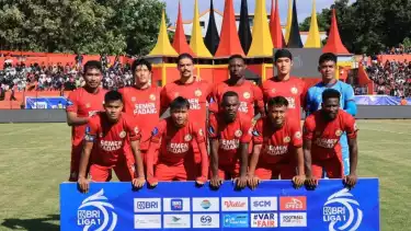 Para Pemain Semen Padang Jelang Pertandingan