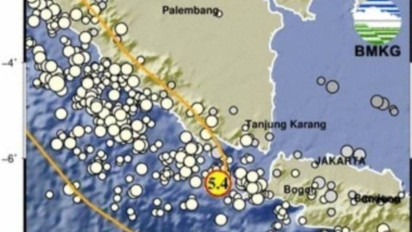 Gempa 5,4 Magnitudo Guncang Lampung Hari Rabu Pagi, BMKG Ingatkan Hati-Hati Gempa Susulan