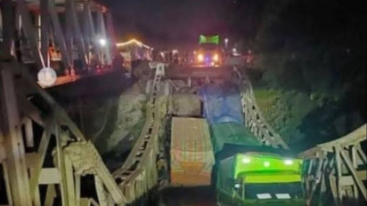 Jembatan Muara Lawai Runtuh, Gubernur Sumsel Larang Truk Batu Bara Lalui Jalan Umum