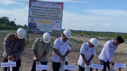 PT Bakrie Sumatera Plantations (BSP) Tbk Regional Sumut I dan Polres Batu Bara, Tanam Jagung Serentak Kuartal III Dukung Swasembada Pangan