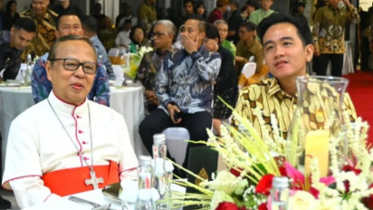 Perayaan Syukur HUT ke-75 Kardinal Ignatius Suharyo Dihadiri Wapres Gibran, Sampaikan Ucapan Selamat Ulang Tahun secara Langsung