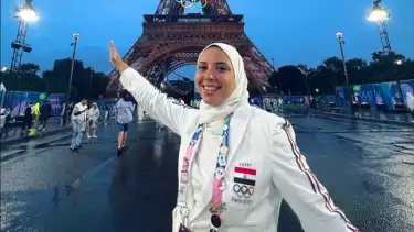 Atlet voli pantai Mesir Doaa Elghobashy