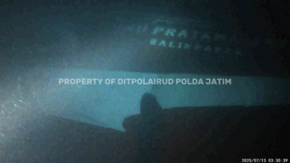 Ditpolairud Polda Jatim Rilis Video KMP Tunu Pratama Jaya di Dasar Laut, Diduga Masih Ada Penumpang Terjebak