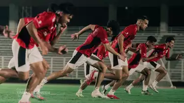 Latihan Timnas Indonesia U-23