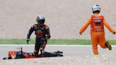 Pedro Acosta gagal finis usai mengalami insiden di MotoGP Jerman 2025