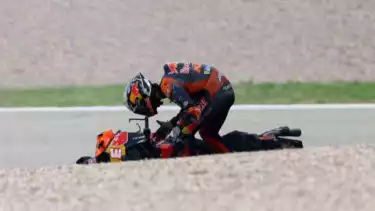 Pedro Acosta gagal finis usai mengalami insiden di MotoGP Jerman 2025