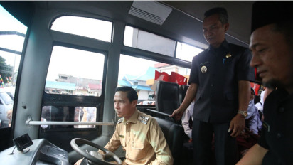 Antar-Jemput dari Desa ke Sekolah, Bupati Kaur Luncurkan Bus Gratis untuk Seluruh Pelajar 