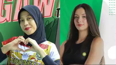 Megawati Hangestri dan Dilara Unal pemain Manisa BBSK