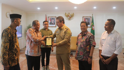 Bahas Peningkatan SDM, Garda Satu Dampingi Rektor Unikama Audiensi dengan Gubernur Maluku