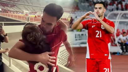 Pantas Mainnya 'Gacor', Di Balik Jens Raven Cetak 6 Gol Saat Indonesia Hajar Brunei 8-0 Ada Sosok Cantik yang Dampingi di Tribun