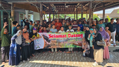 Ratusan Petani Belajar Vermikompos  ke P4S Joyo Tentrem