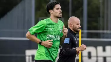 Pemain Timnas Indonesia, Kevin Diks saat latihan di Borussia Moncengladbach