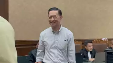 mantan Menteri Perdagangan Thomas Trikasih Lembong alias Tom Lembong dalam kasus tindak pidana korupsi proyek impor gula, pada Jumat (18/7/2025).