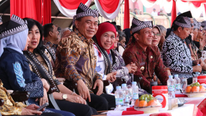 Puncak Peringatan Hari Koperasi, Khofifah Berpesan Jadikan Ajang Konsolidasi Koperasi Merah Putih