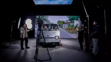 Workshop Virtual Production Unveiled yang berlangsung pada Rabu 17 Juli 2025 di Blackbox Studio PFN Heritage, Jakarta Timur.