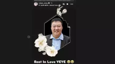 Ruben Onsu ikut bersedih ayah Sarwendah meninggal dunia.