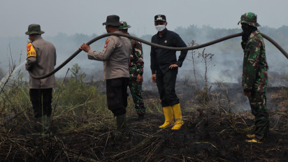 Kabupaten Rokan Hilir Riau Dikepung 77 Titik Api Karhutla