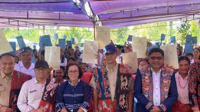 Kementrans 'Bayar Utang', Tuntaskan 400 SHM di Desa Laindeha Sumba Timur