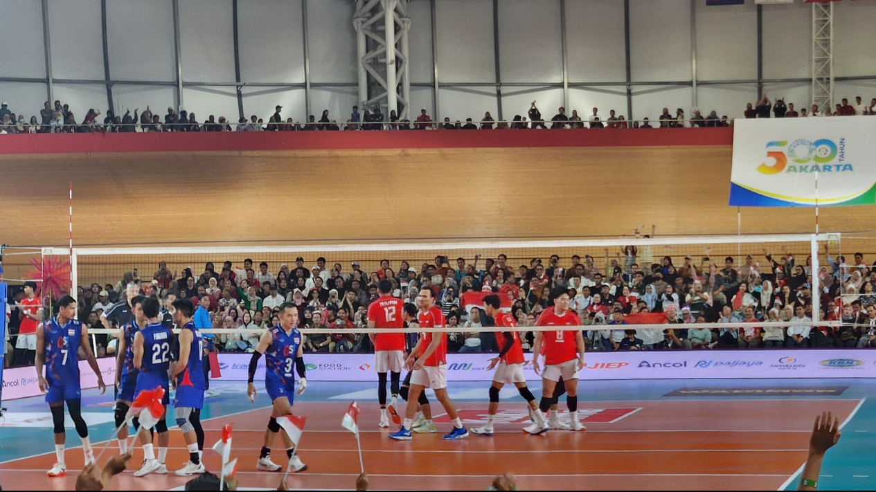 Suporter Garuda Tebar Psywar, Thailand Tampil Penuh Tekanan Hadapi Timnas Voli Indonesia di SEA V League 2025
            - galeri foto