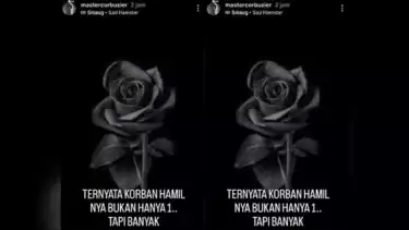 unggahan Instagram story Deddy Corbuzier dalam kasus kehamilan Erika Carlina