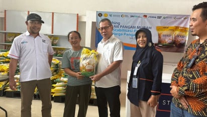 Dukung GPM, PosIND Salurkan 9 Ton Beras Murah di Solo