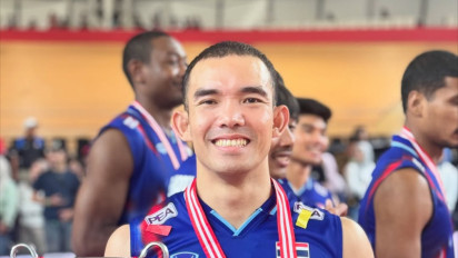 Reaksi Berkelas Kapten Thailand usai Gagal Rebut Status Opposite Terbaik dari Rivan Nurmulki di SEA V League 2025