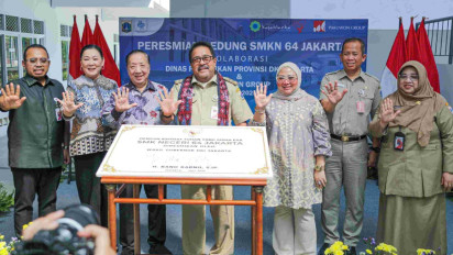 Resmikan Revitalisasi SMKN 64 Jakarta, Rano Karno Akui Siap Hadapi Industri 4.0