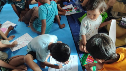 Dinsos Sedia Layanan Psikososial Bagi Anak Korban Kebakaran di Tambora
