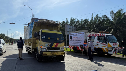 Terjaring ODOL, 4 Kendaraan di Tol Medan Binjai Diputar Balik