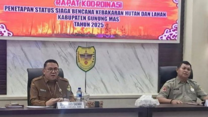 Pemkab Gunung Mas Tetapkan Status Waspada Bencana Karhutla Selama 72 Hari