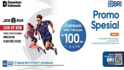 JCO Run 2025: Lari Seru dengan Cashback dari QRIS BRImo