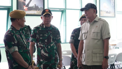 Panglima TNI dan Menhan Tinjau Pusdik Armed dan Bekang, Mantapkan Dukungan Program Pemerintah