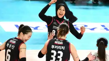 Megawati Hangestri saat masih berseragam Red Sparks