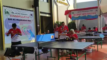 Mujahidien Cup 2025 ke-2, turnamen tenis meja yang melibatkan pengurus Dewan Kemakmuran Masjid (DKM) se-Bekasi Raya