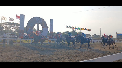 156 Kuda Berlaga pada Ajang Indonesia's Horse Racing 2025 di Bantul, Kuda King Argentine Asal Jabar Sabet Triple Crown