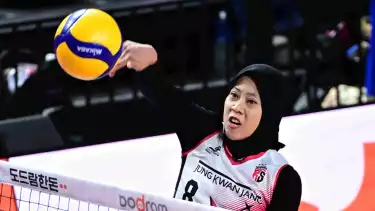 Megawati Hangestri saat masih berseragam Red Sparks