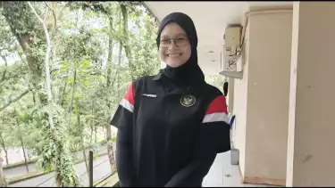 Asih Titi Pangestuti pemain Timnas Voli Putri Indonesia.