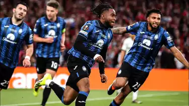 Pemain Atalanta, Ademola Lookman di Liga Europa