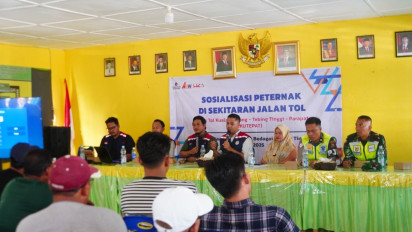 Antisipasi Bahaya Hewan Ternak Masuk Tol, Masyarakat Desa Kuta Baru Sergai Diedukasi oleh Hamawas