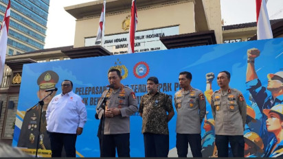 Kapolri Lepas 1.575 Buruh Terdampak PHK dan Angkatan Kerja Baru