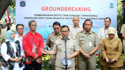 Pramono Anung Resmikan Inovasi Septik Biogas di Rusunami Bidara Cina Jakarta Timur