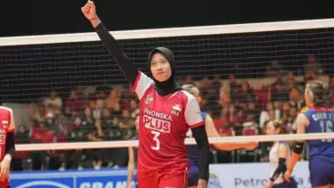 Megawati Hangestri di timnas Voli Putri Indonesia