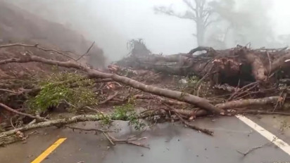 Diterjang Tanah Longsor Susulan, Jalur Lintas Selatan Lumajang-Malang Macet Total