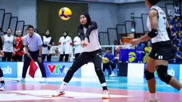 Ersandrina Devega saat Membela Timnas Voli Putri Indonesia di SEA V League 2025