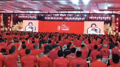 Megawati Singgung Ancaman Selat Hormuz saat Pidato Dalam Kongres PDIP di Bali