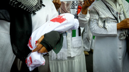 Hadir di Aksi Bela Palestina, Menlu Sugiono: Pemerintah Indonesia Menentang Pemindahan Warga Palestina dari Tanah Airnya!