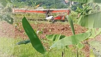 Pesawat Latih Jatuh di Ciampea Bogor, Satu Orang Dikabarkan Meninggal Dunia