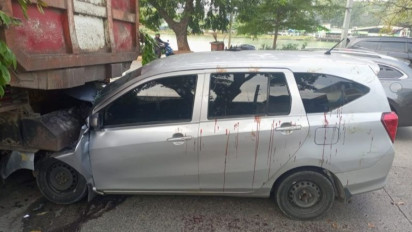 Mobil Tabrak Truk di Tanjung Priok Jakut, Tiga Orang Luka-Luka